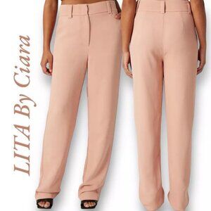 NEW | LITA by Ciara x Revolve Wide Leg Military Pant Trousers in Lotus 12 - $400